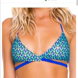 Luli Fama XS Blue Kiss Bikini Top